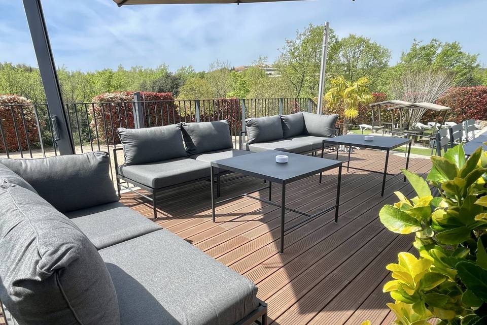 Espace lounge terrasse