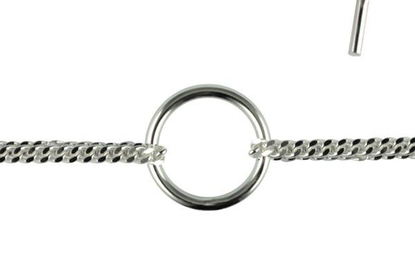 Bracelet épuré argent massif