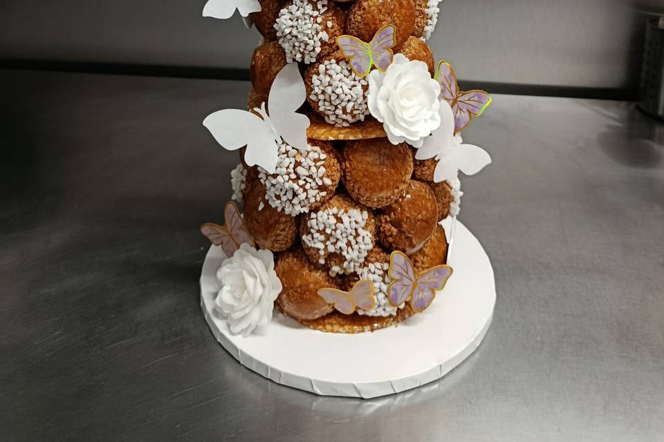Pièce montée Baptême choux et
