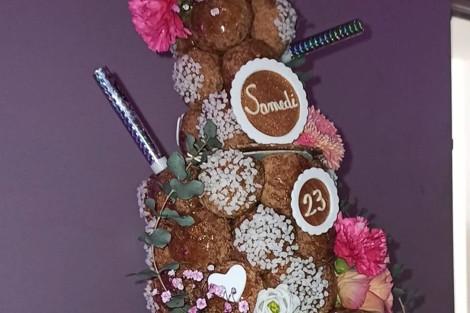 Pièce montée Mariage choux et