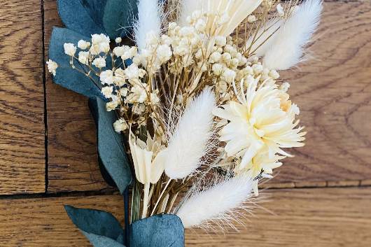 Boutonnière bleu blanc