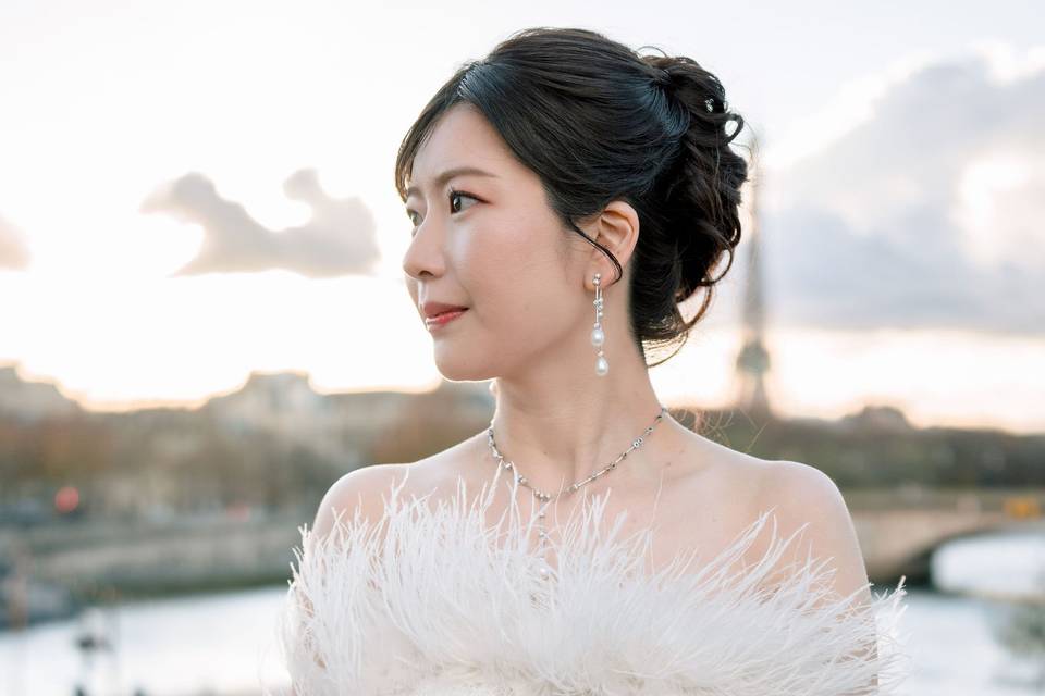 Coiffure et maquillage mariée