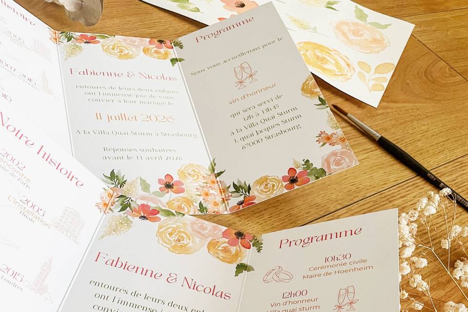 Faire-part mariage