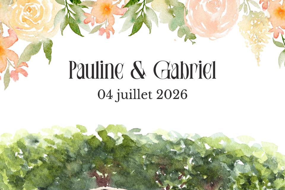 Faire-part avec lieu