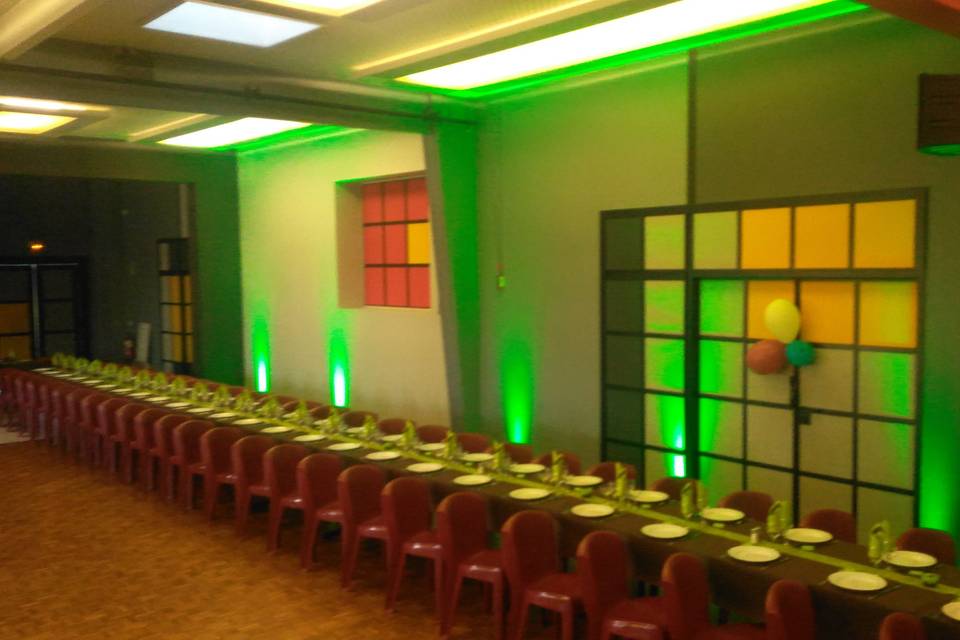 Décoration verte anniversaire