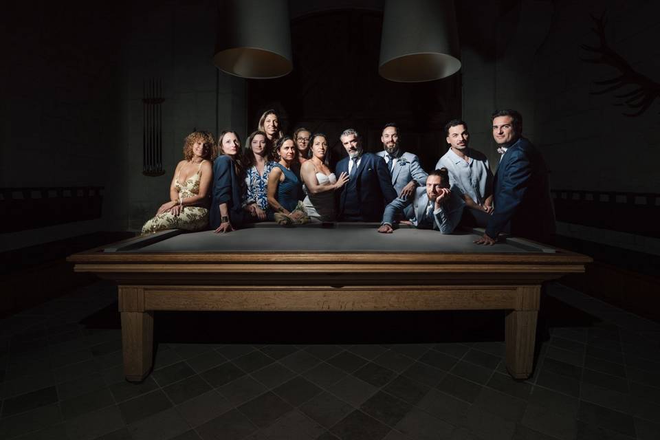 Photo de groupe mariage