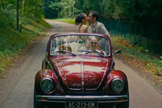 Voiture mariés