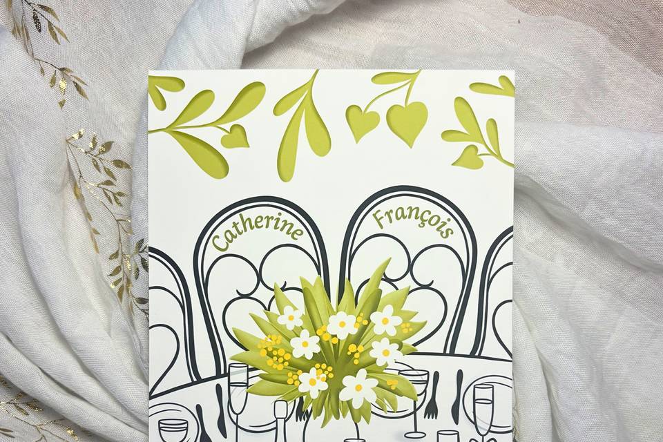 Illustration table de fête