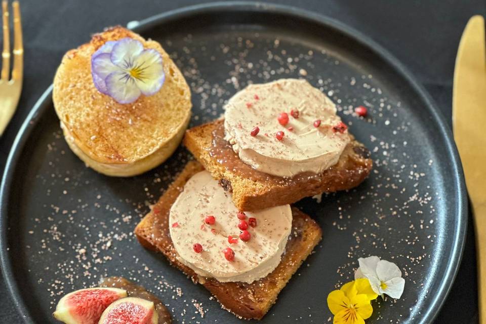 Toast de foie gras