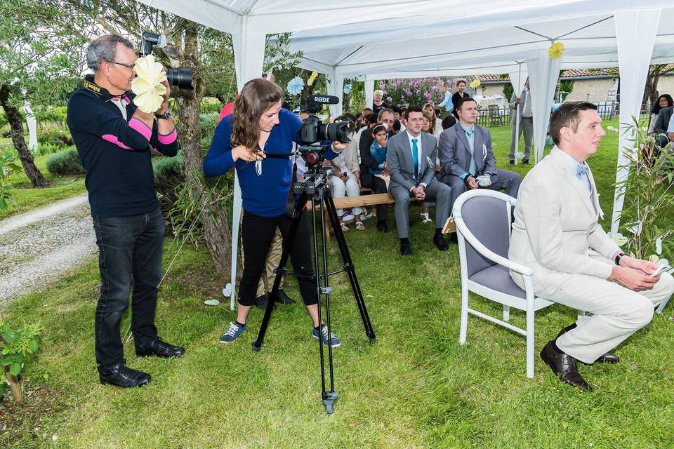 Tournage cérémonie extérieure