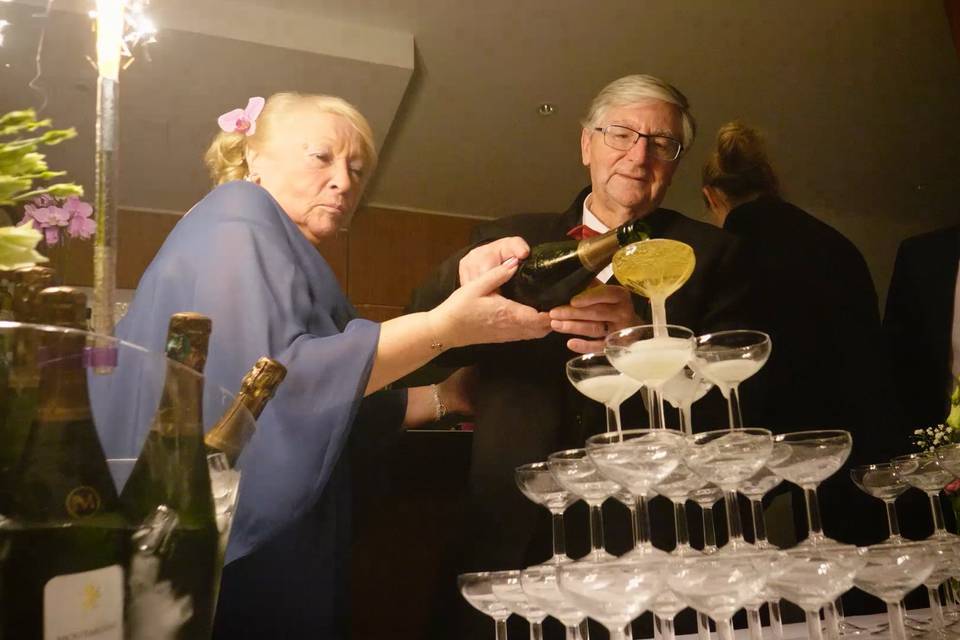 Pyramide de champagne