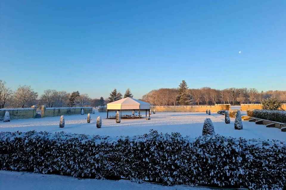 Domaine sous la neige