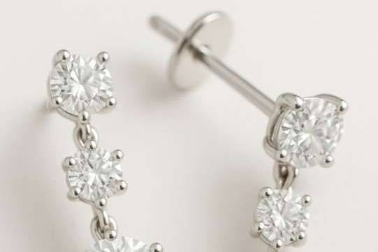 Boucles d'oreilles diamants