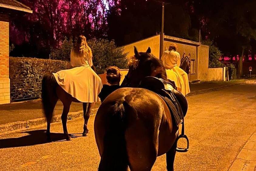 Pyrotechnie pour un spectacle