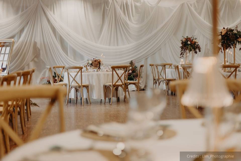 Tables rondes, exemple déco
