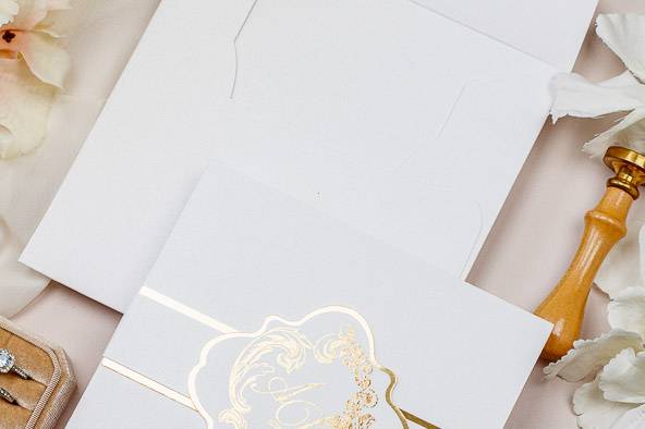 Faire-part de mariage élégant