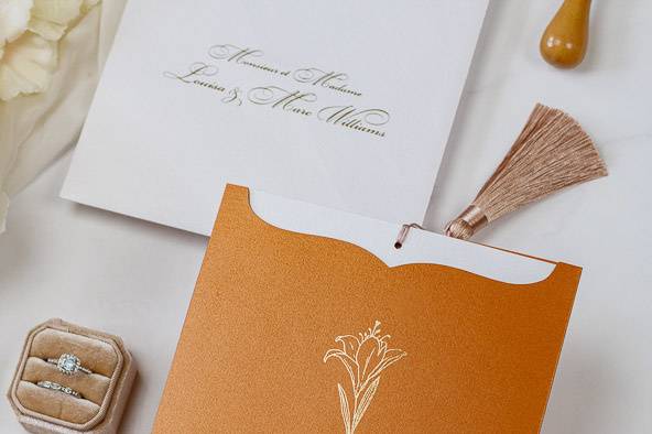 Faire-part de mariage élégant