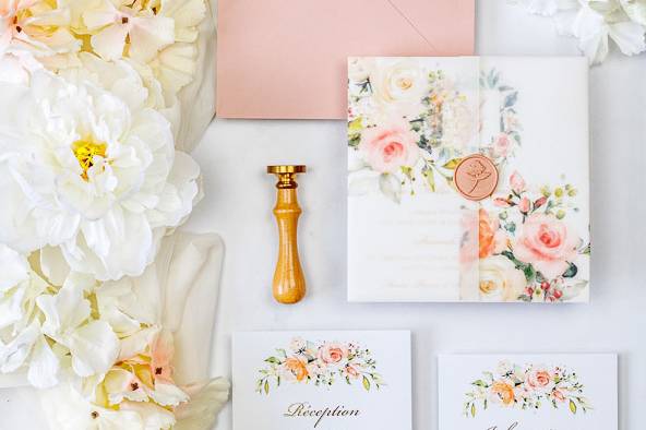 Faire-part de mariage élégant