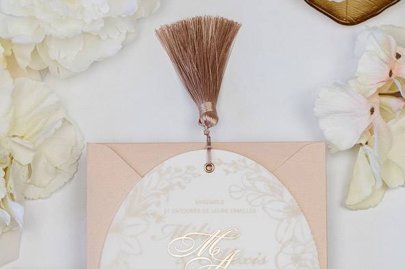 Faire-part de mariage élégant