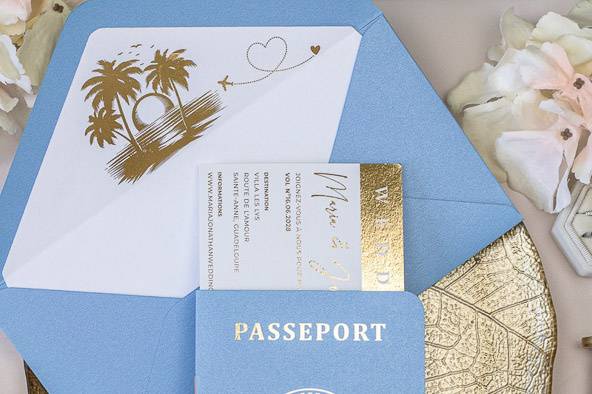 Faire-part de mariage élégant