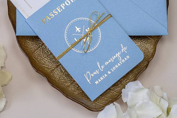 Faire-part de mariage élégant