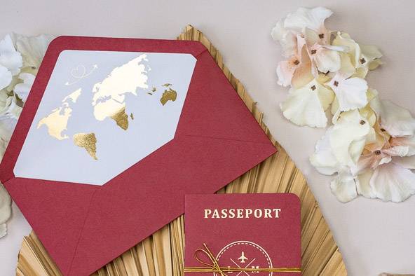 Faire-part de mariage élégant