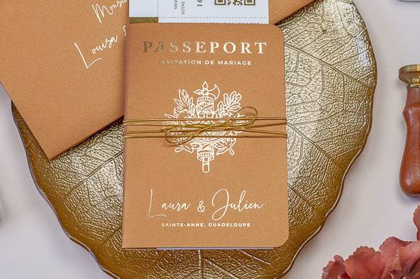 Faire-part de mariage élégant
