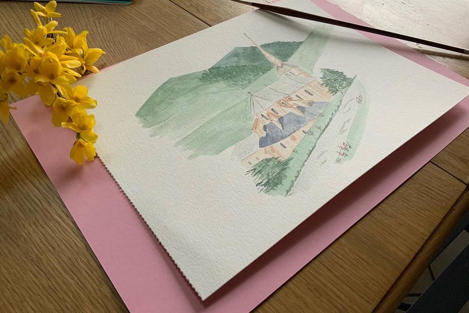 Aquarelle de livret