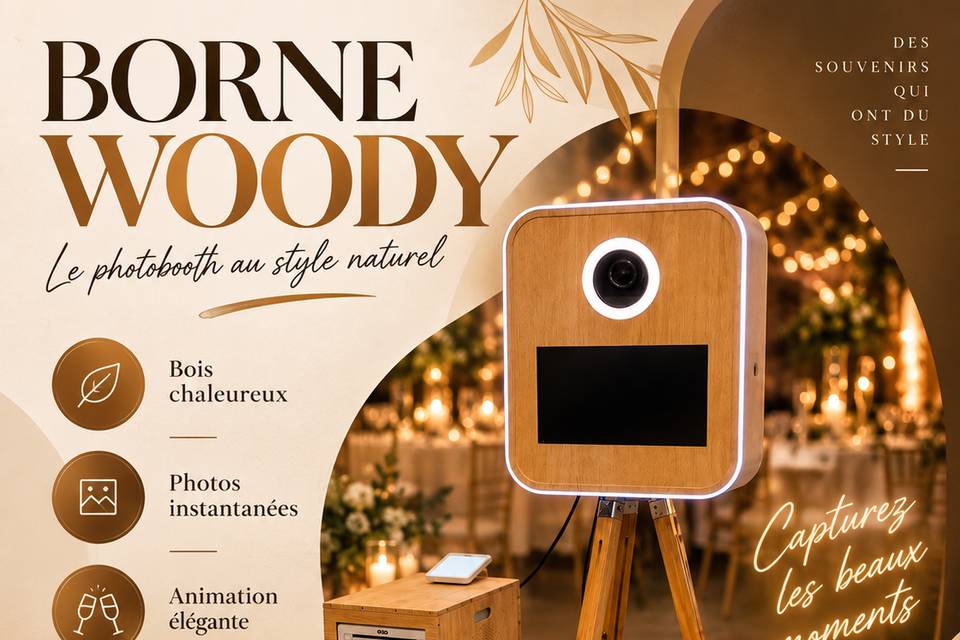 BORNE PHOTO BOIS