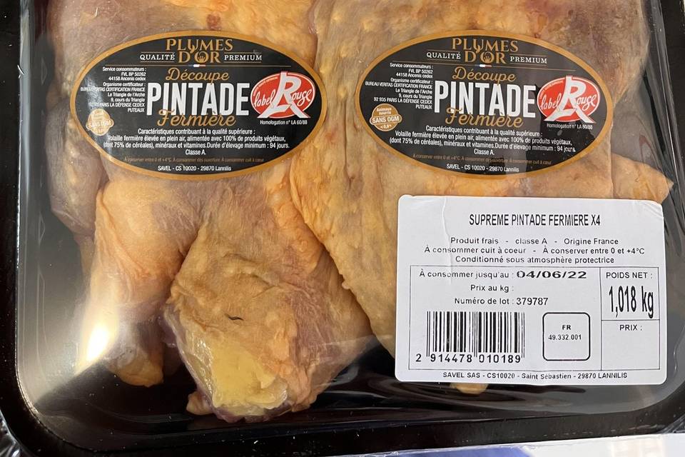 Pintade Label Rouge