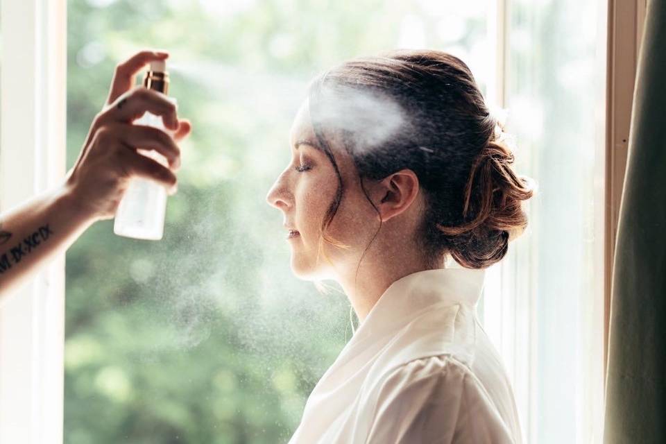 Mise en beauté mariée