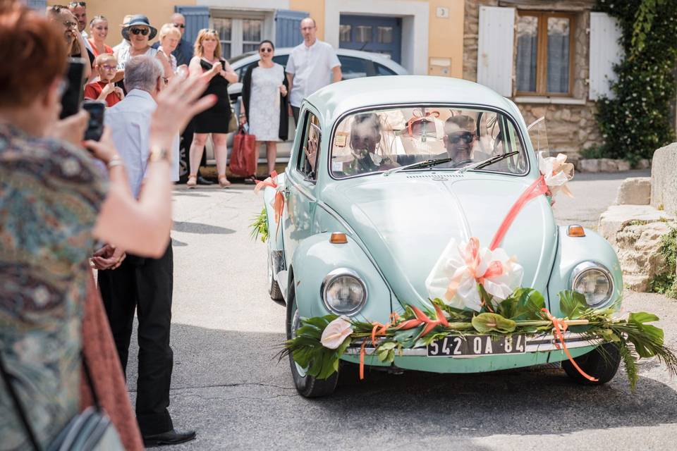 Arrivée de la mariée