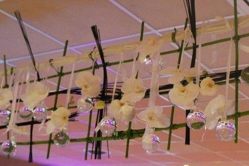 Suspension plafond orchidées
