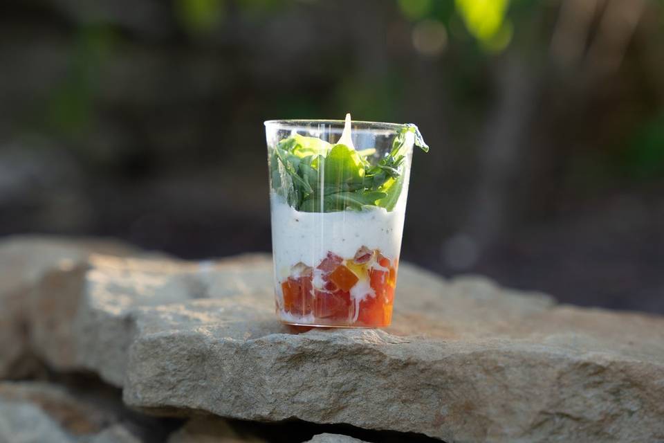 Strattiatella & tomates confit