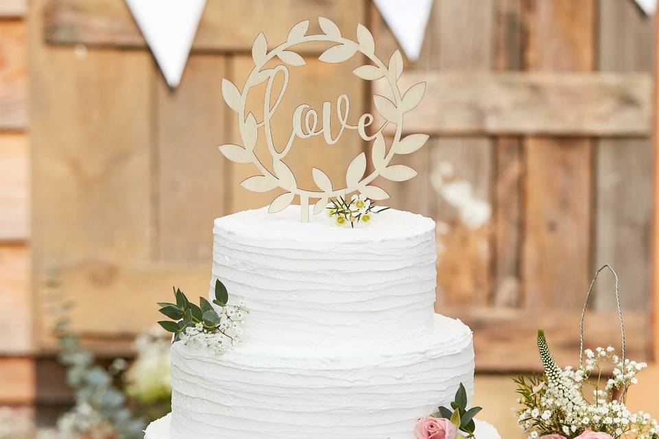 Cake topper gâteau mariage