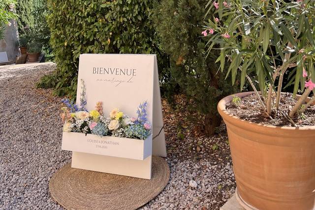 Panneau de bienvenue