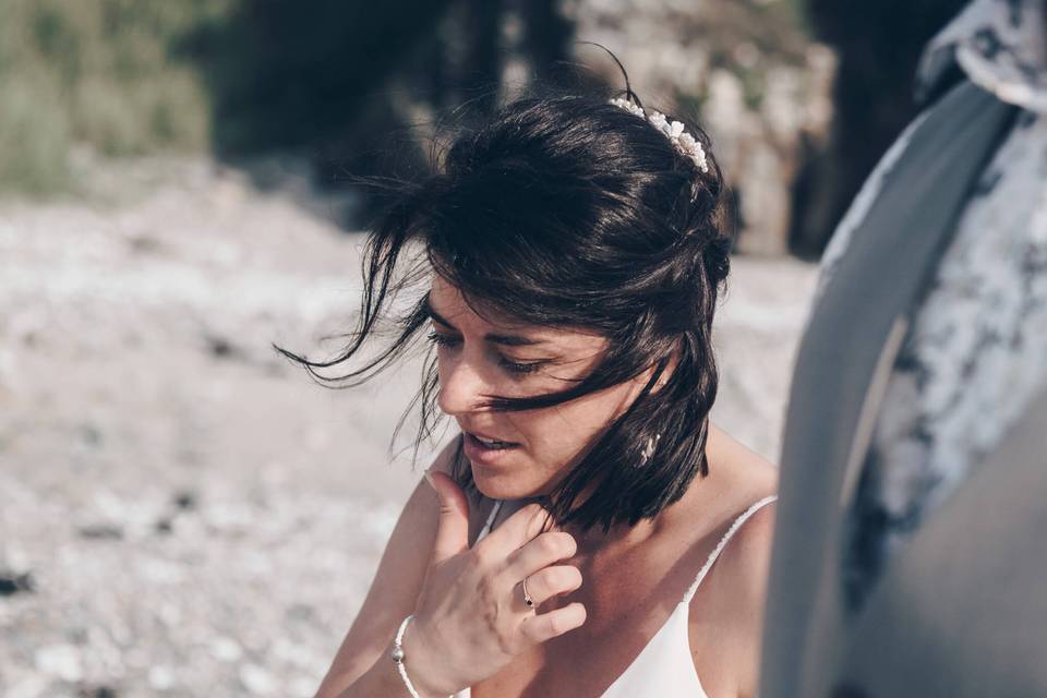 Cheveux au vent