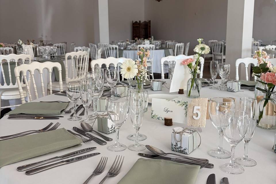 Tables invités