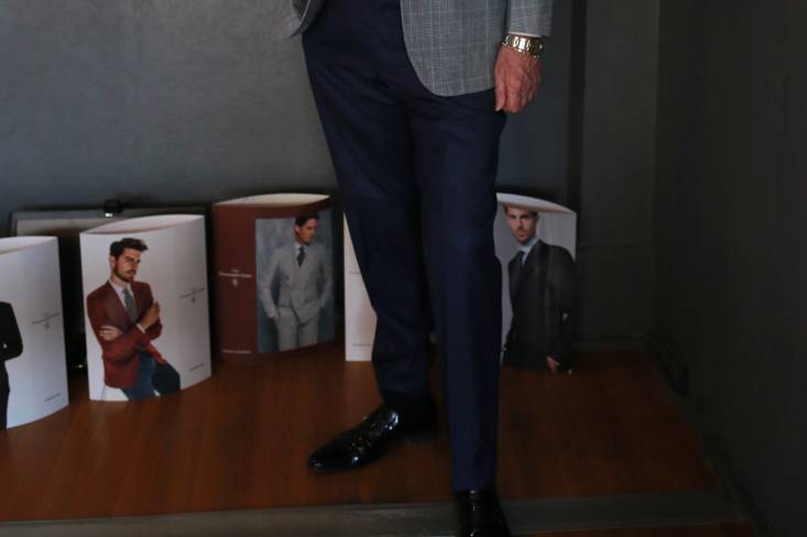 Veste carreaux sur pantalon