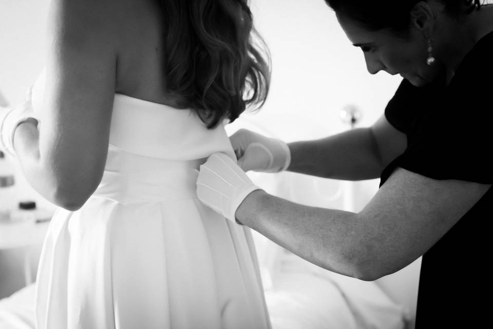 Préparatifs de la mariée