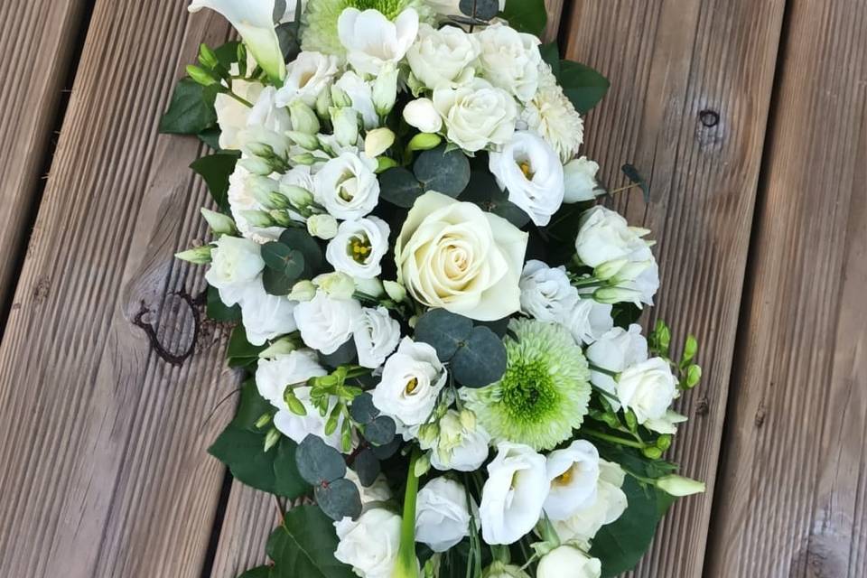 Centre de Table Blanc/Vert