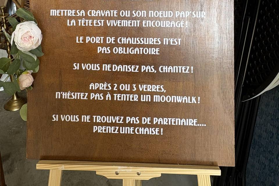 Règles de la piste de danse