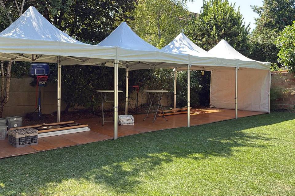 Canopy avec parquet