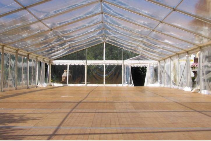 Tente avec parquet