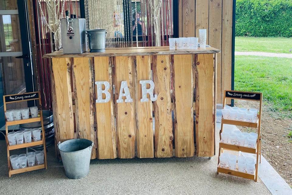 Le bar en bois