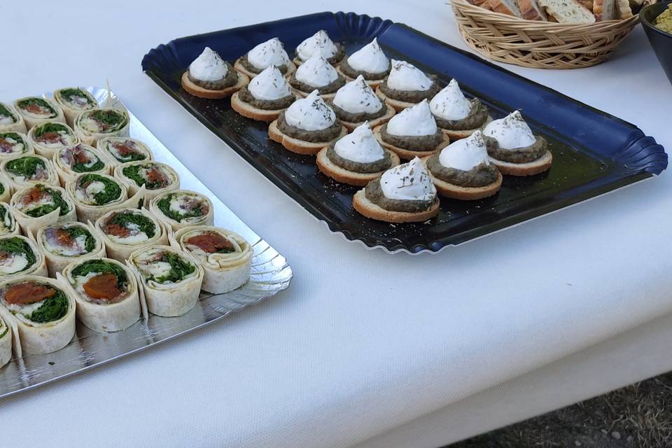 Roulé italien et toast caviar