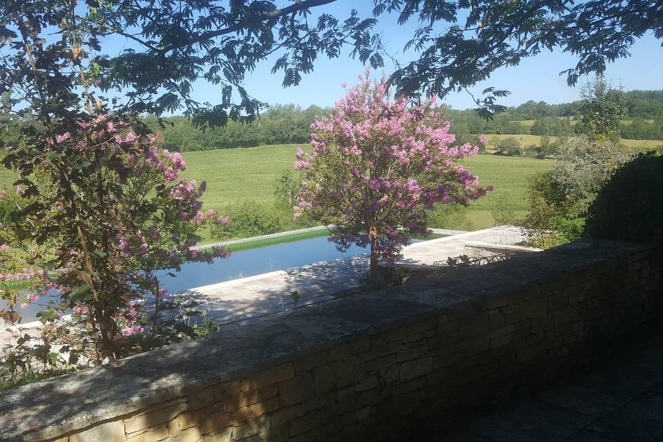 Piscine à débordement