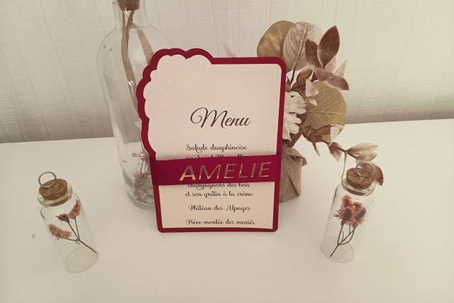 Menu de mariage
