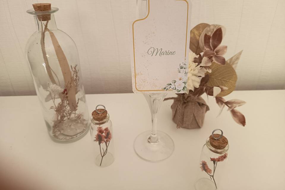 Marque-verre mariage