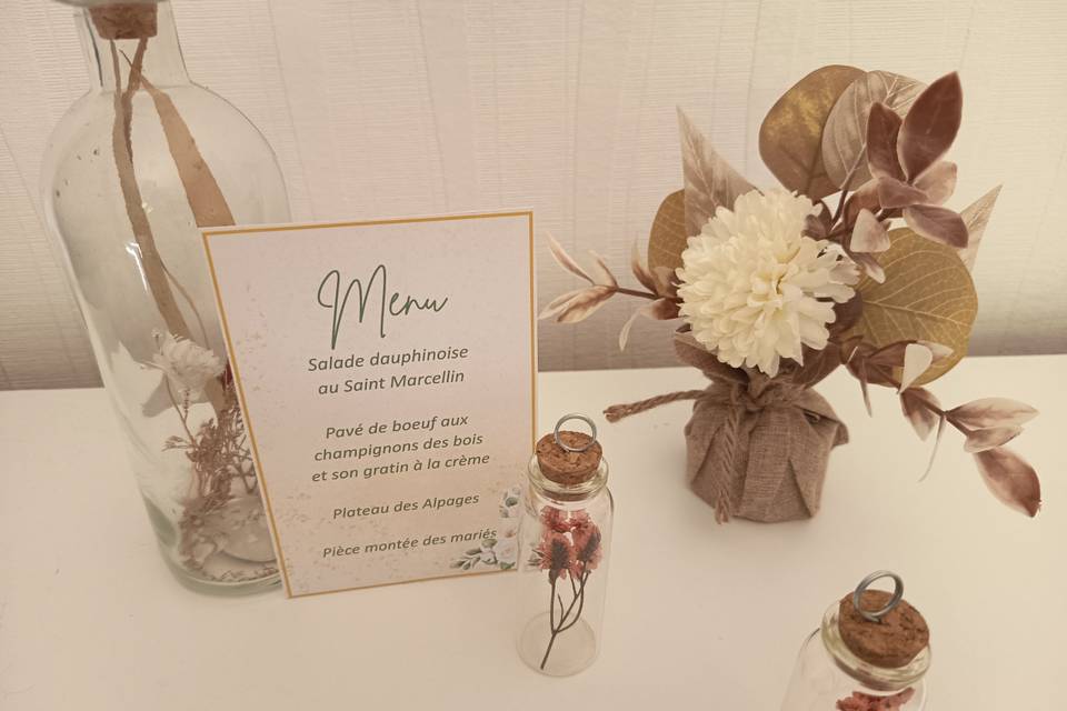 Menu de mariage